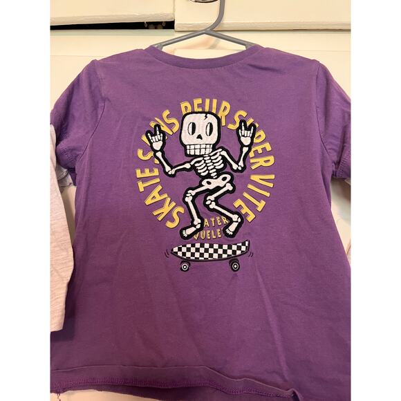 Du Pareil Au Meme French skeleton skateboarding boys shirt sz 5 110cm - Picture 1 of 3